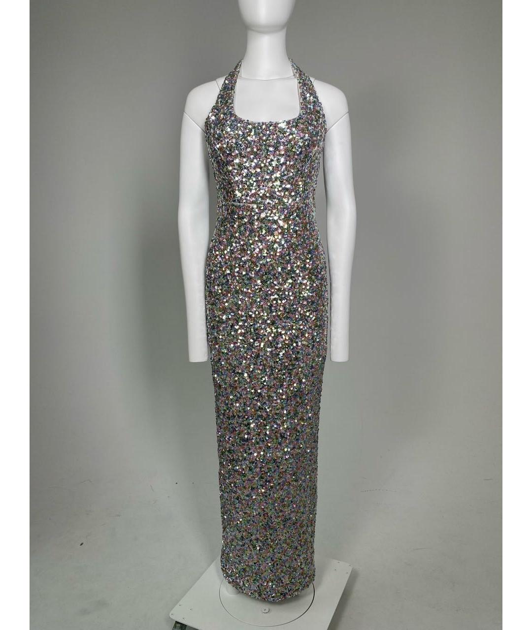 RASARIO Серебряное полиэстеровое вечернее платье, фото 9