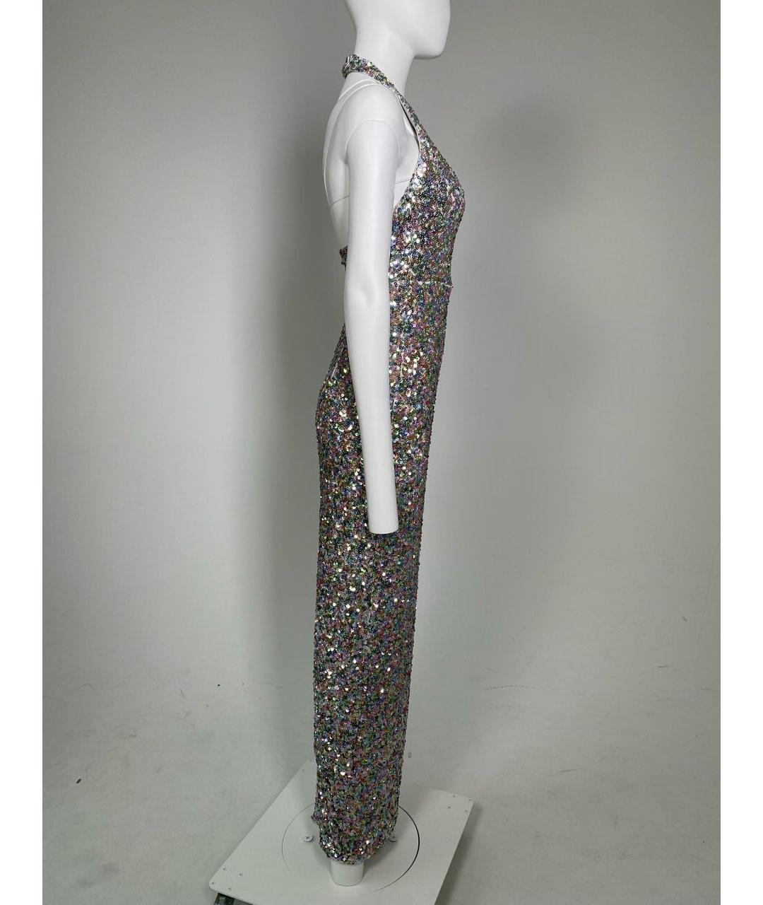 RASARIO Серебряное полиэстеровое вечернее платье, фото 6