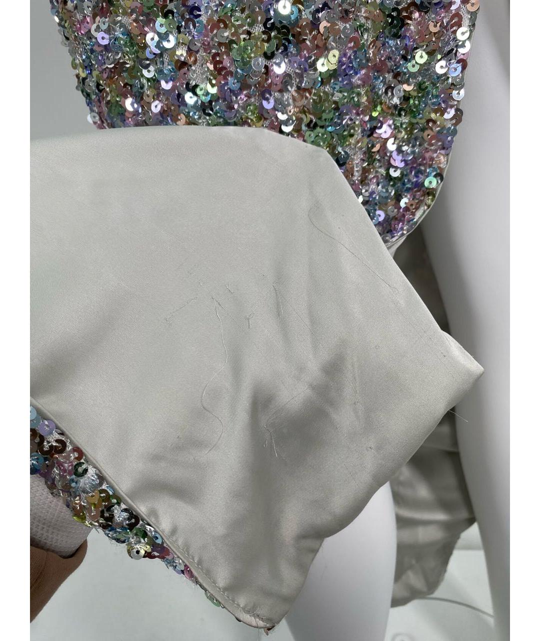 RASARIO Серебряное полиэстеровое вечернее платье, фото 5