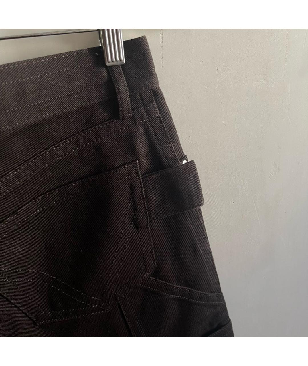 BOTTEGA VENETA Коричневые прямые джинсы, фото 3