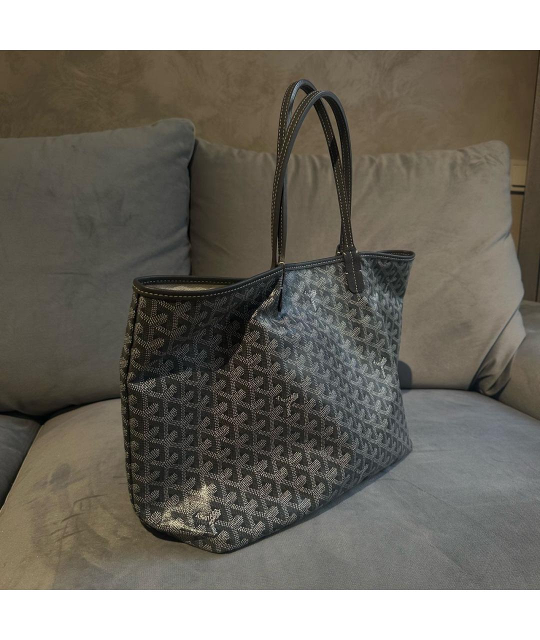 GOYARD Серая сумка тоут из искусственной кожи, фото 2