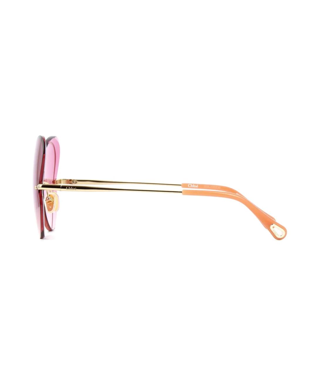 CHLOE Розовые солнцезащитные очки, фото 3