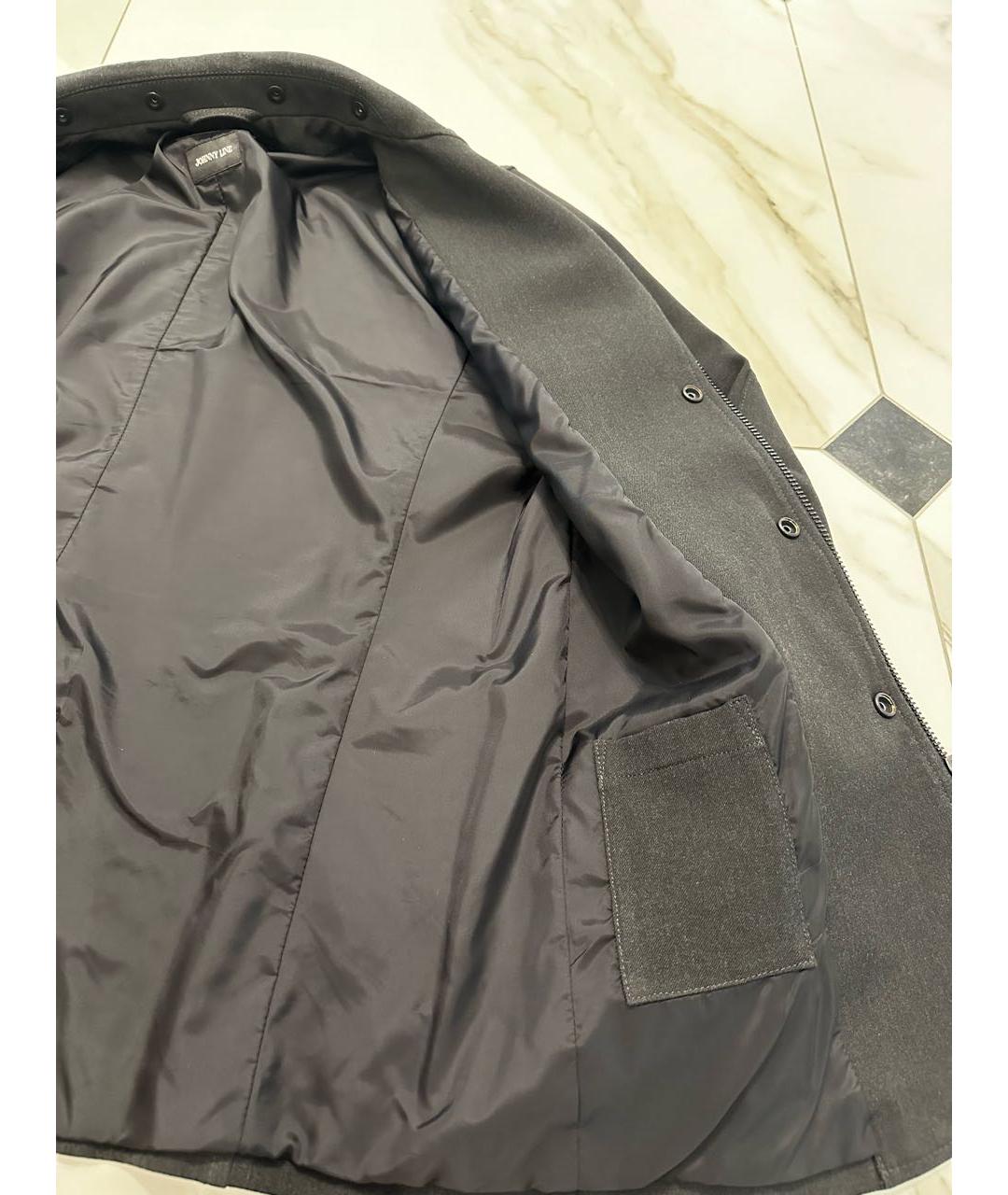 EMPORIO ARMANI Антрацитовая полиэстеровая куртка, фото 7