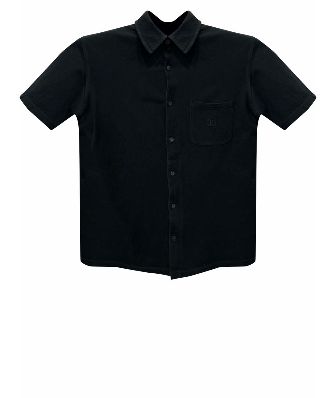 VALENTINO Черная хлопковая кэжуал рубашка, фото 1