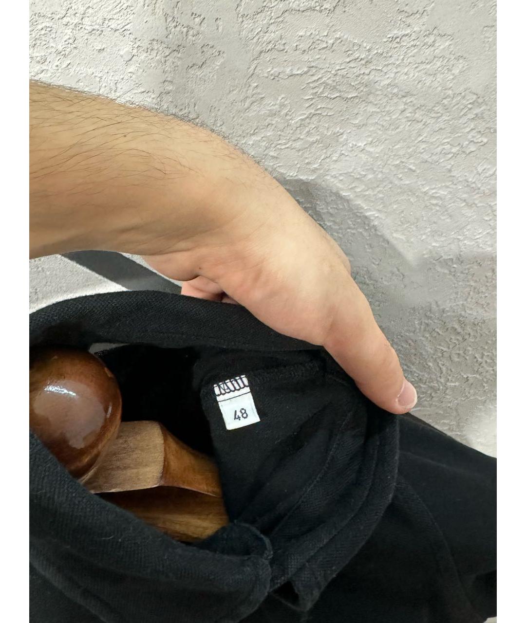 VALENTINO Черная хлопковая кэжуал рубашка, фото 5