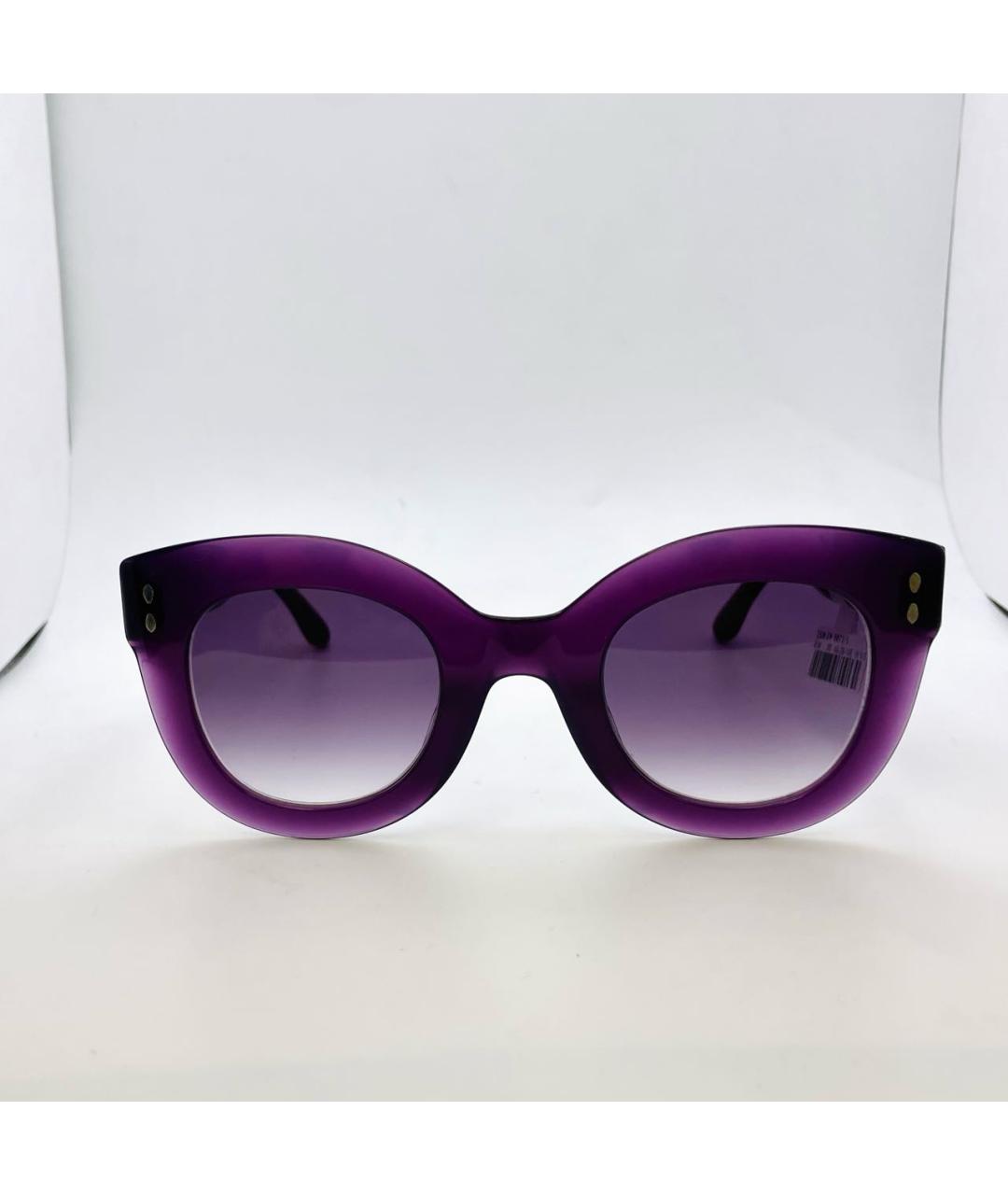 ISABEL MARANT Фиолетовые пластиковые солнцезащитные очки, фото 6