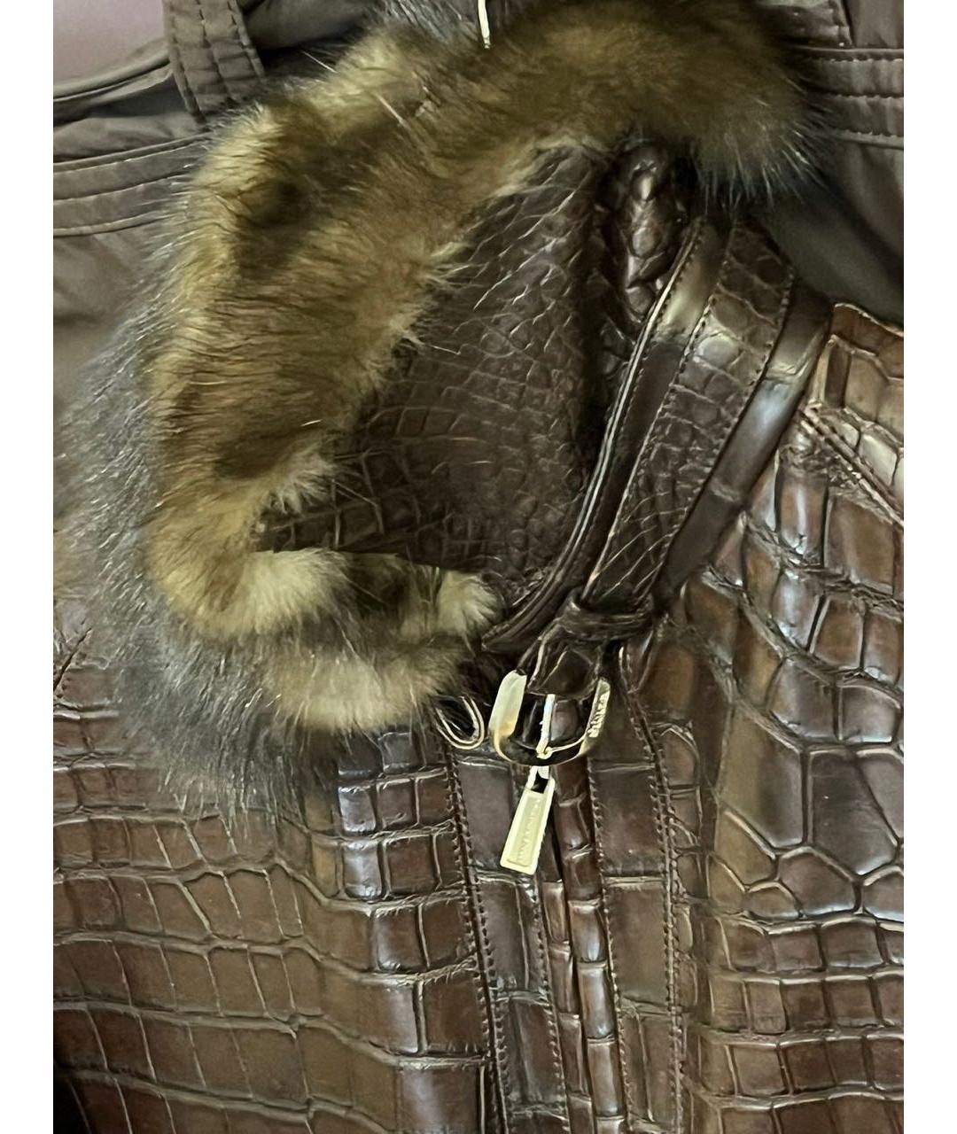 MASSIMO SFORZA Коричневая куртка из экзотической кожи, фото 5