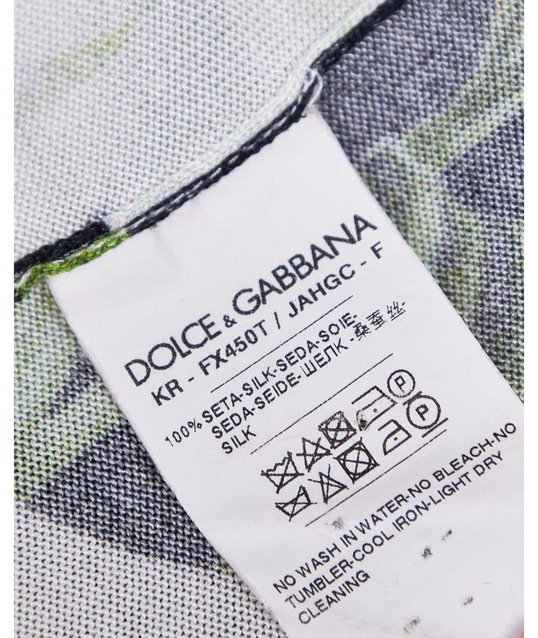 DOLCE&GABBANA Мульти шелковый джемпер / свитер, фото 7