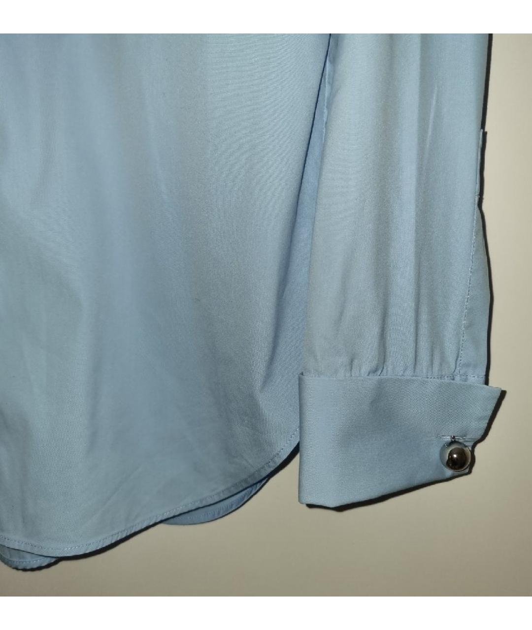 CHRISTIAN DIOR PRE-OWNED Голубая хлопковая рубашка, фото 4