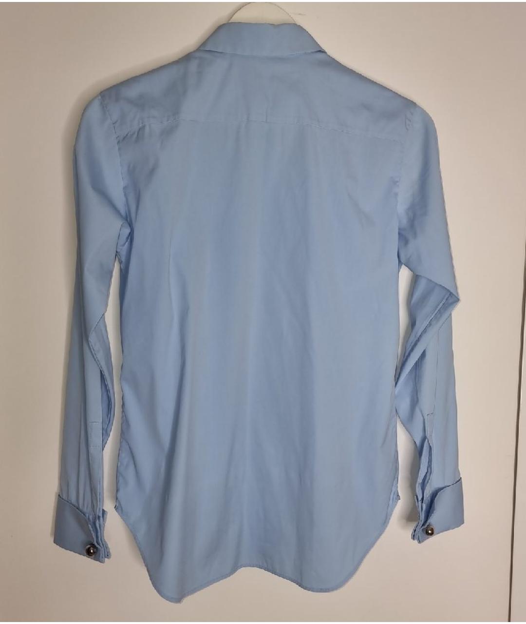 CHRISTIAN DIOR PRE-OWNED Голубая хлопковая рубашка, фото 2