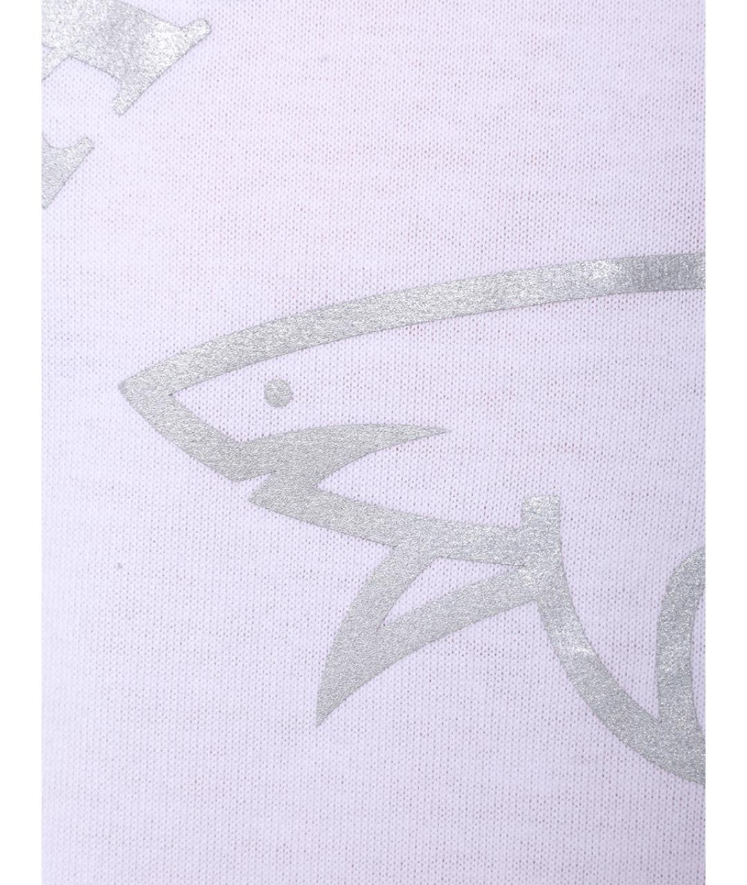 PAUL & SHARK Белая хлопковая футболка, фото 4