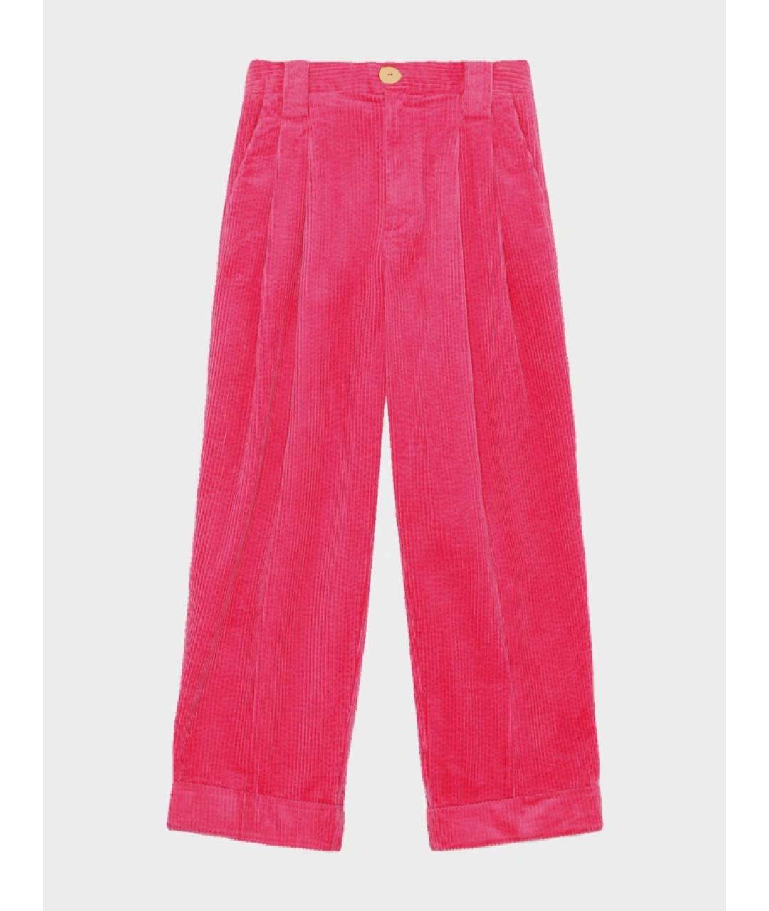GANNI Розовые прямые брюки, фото 5