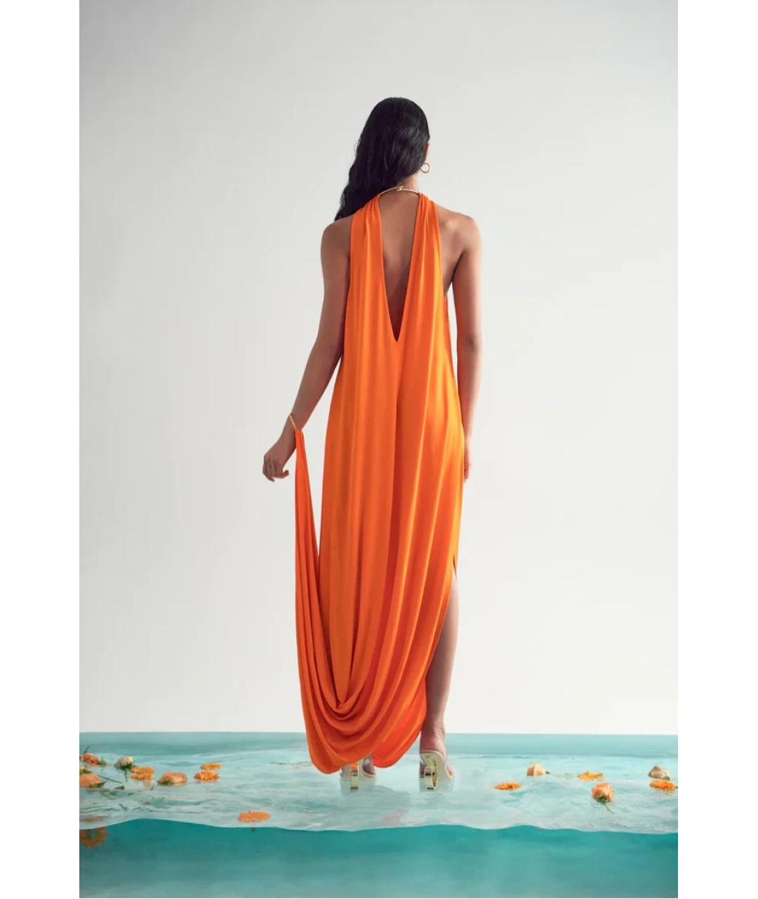 CULT GAIA Оранжевое вечернее платье, фото 3