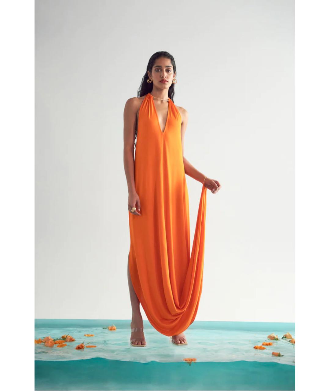 CULT GAIA Оранжевое вечернее платье, фото 6