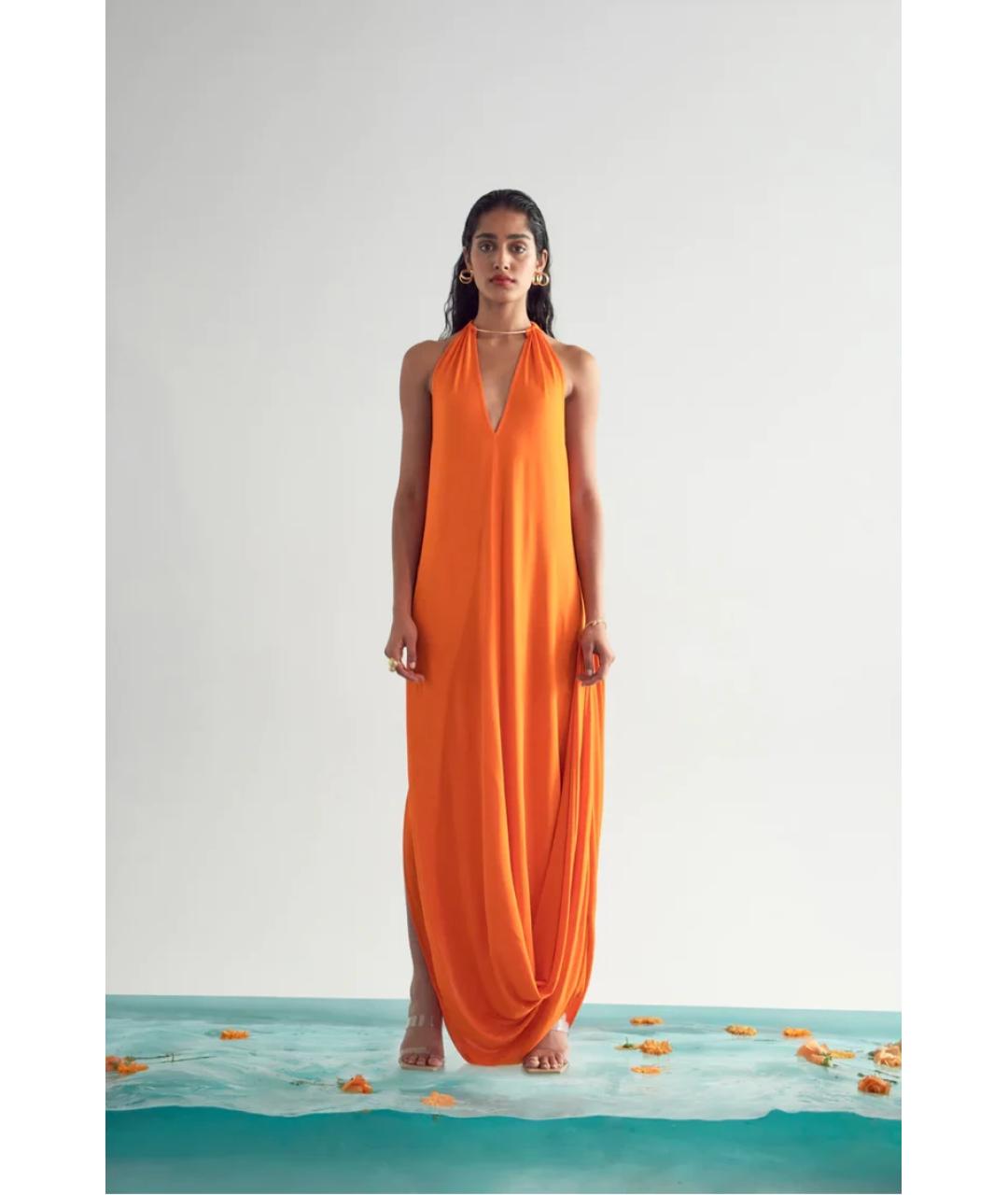 CULT GAIA Оранжевое вечернее платье, фото 4