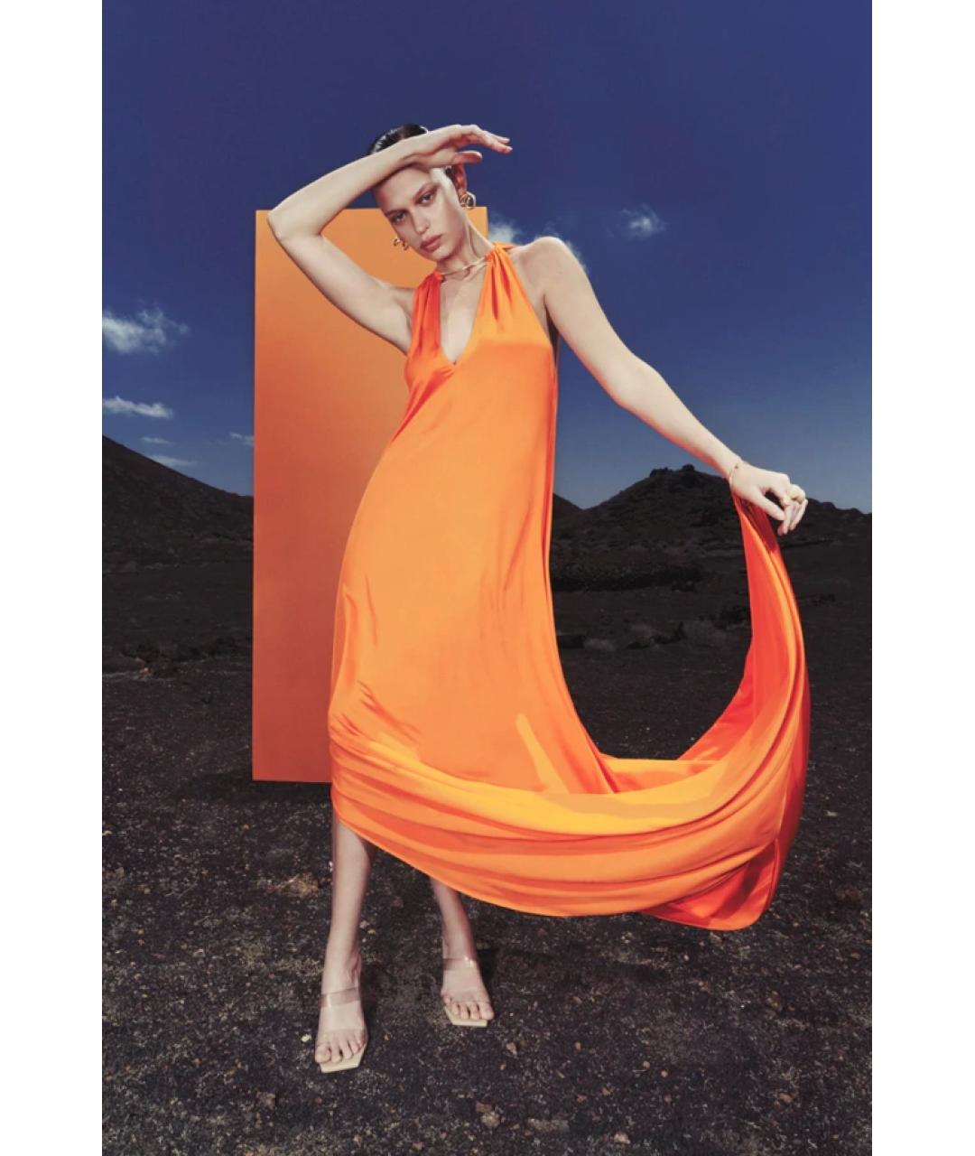 CULT GAIA Оранжевое вечернее платье, фото 5