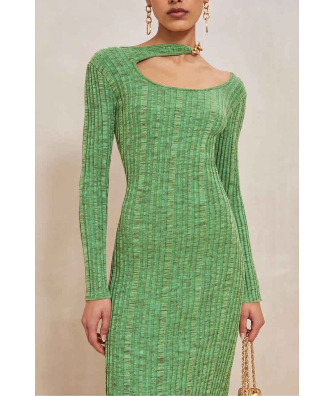 CULT GAIA Зеленые вечернее платье, фото 4