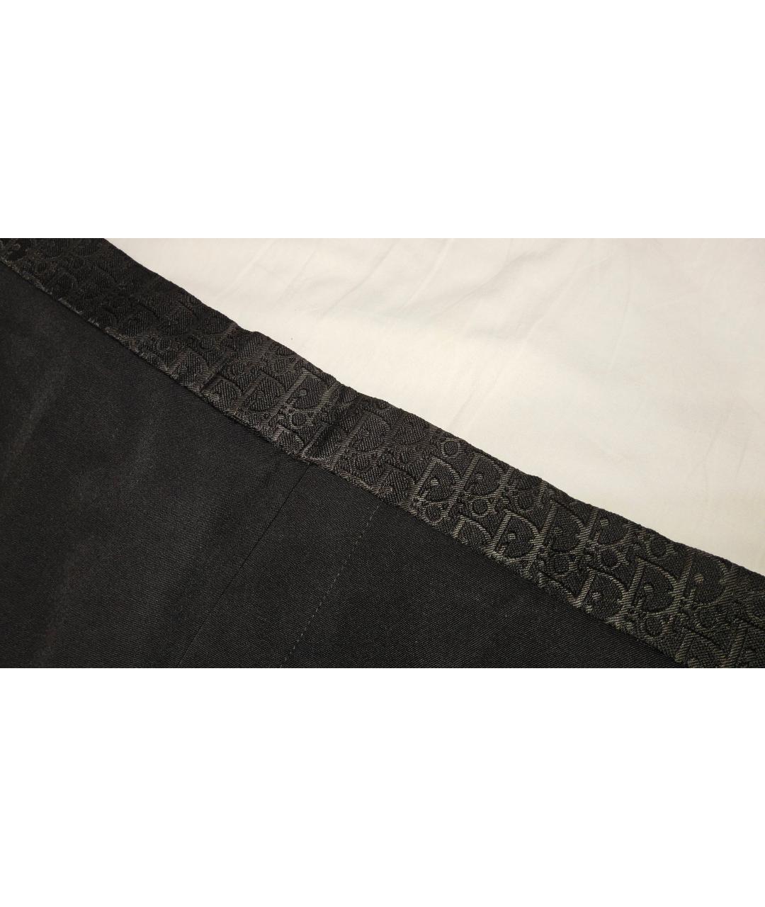 CHRISTIAN DIOR PRE-OWNED Черные хлопковые классические брюки, фото 4