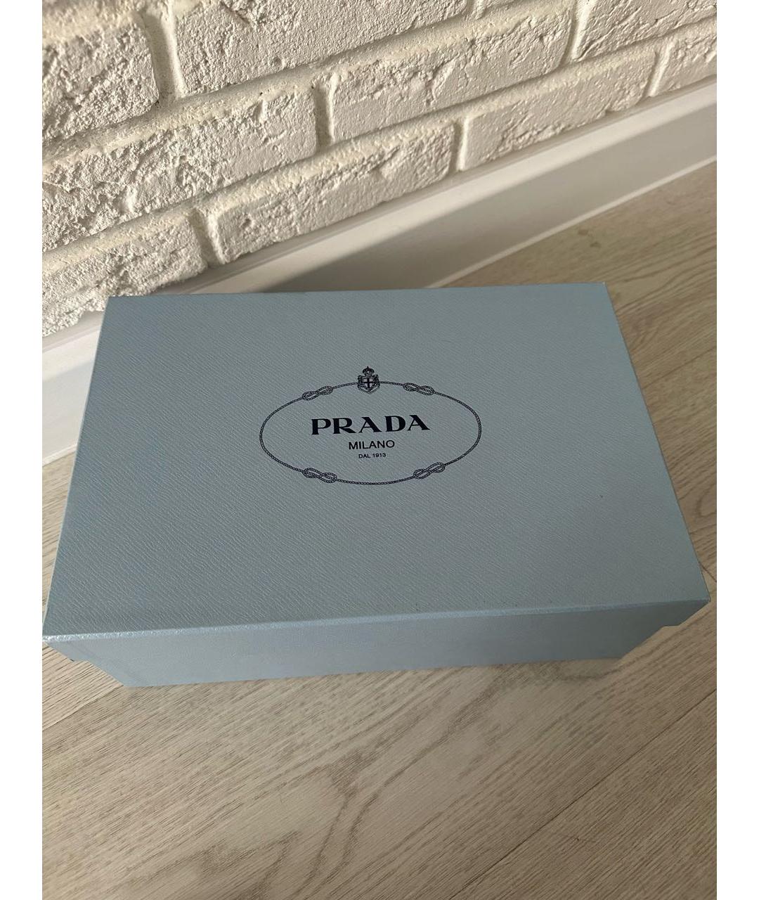 PRADA Черные кожаные туфли, фото 6