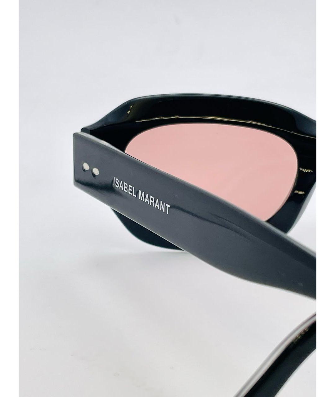 ISABEL MARANT Черные пластиковые солнцезащитные очки, фото 5
