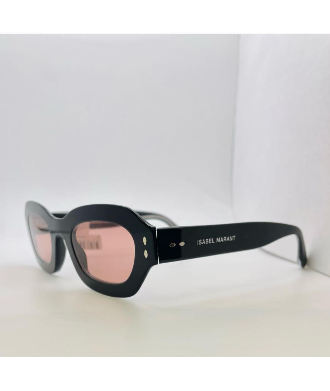 ISABEL MARANT Черные пластиковые солнцезащитные очки, фото 4