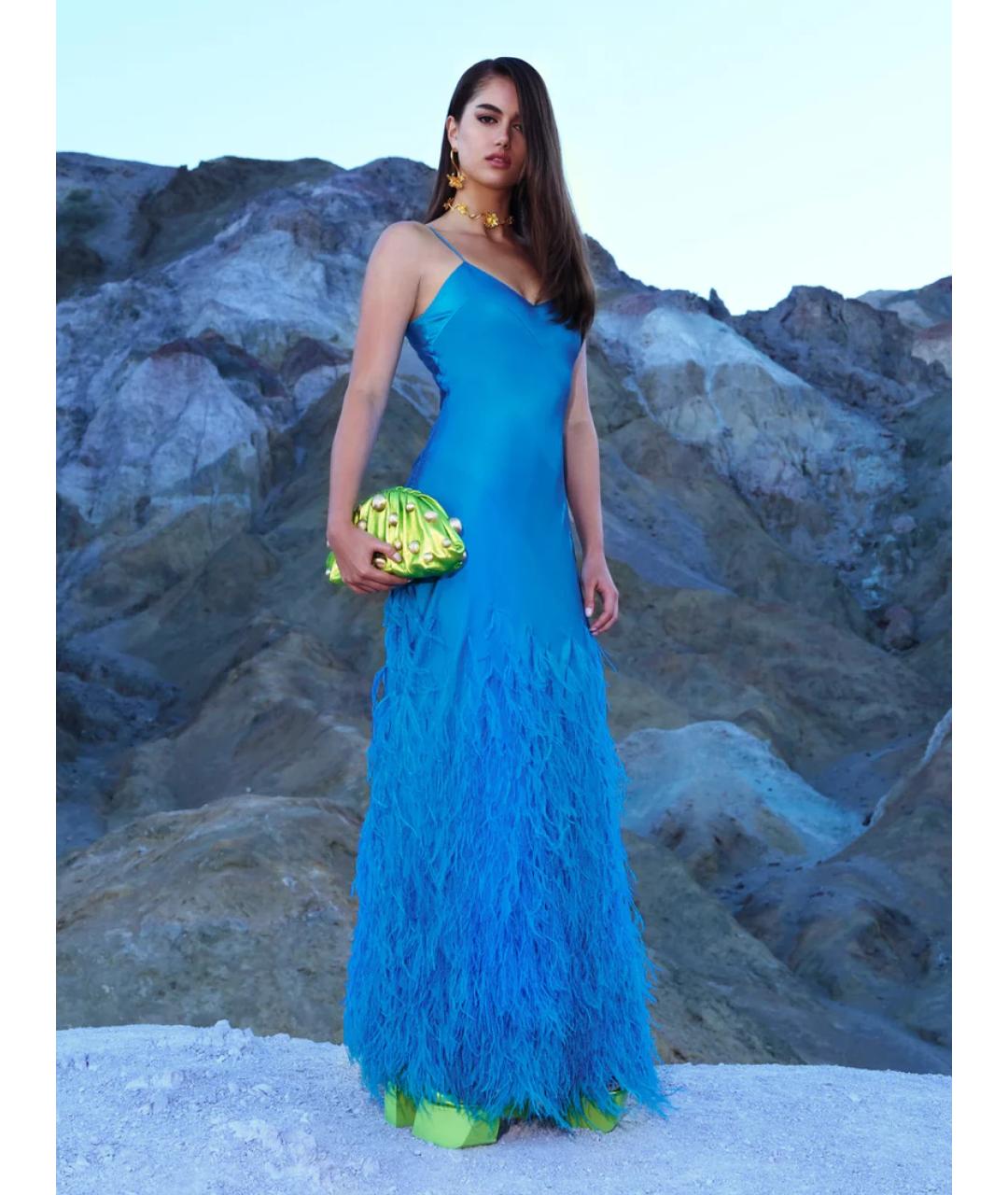 CULT GAIA Синее вечернее платье, фото 7