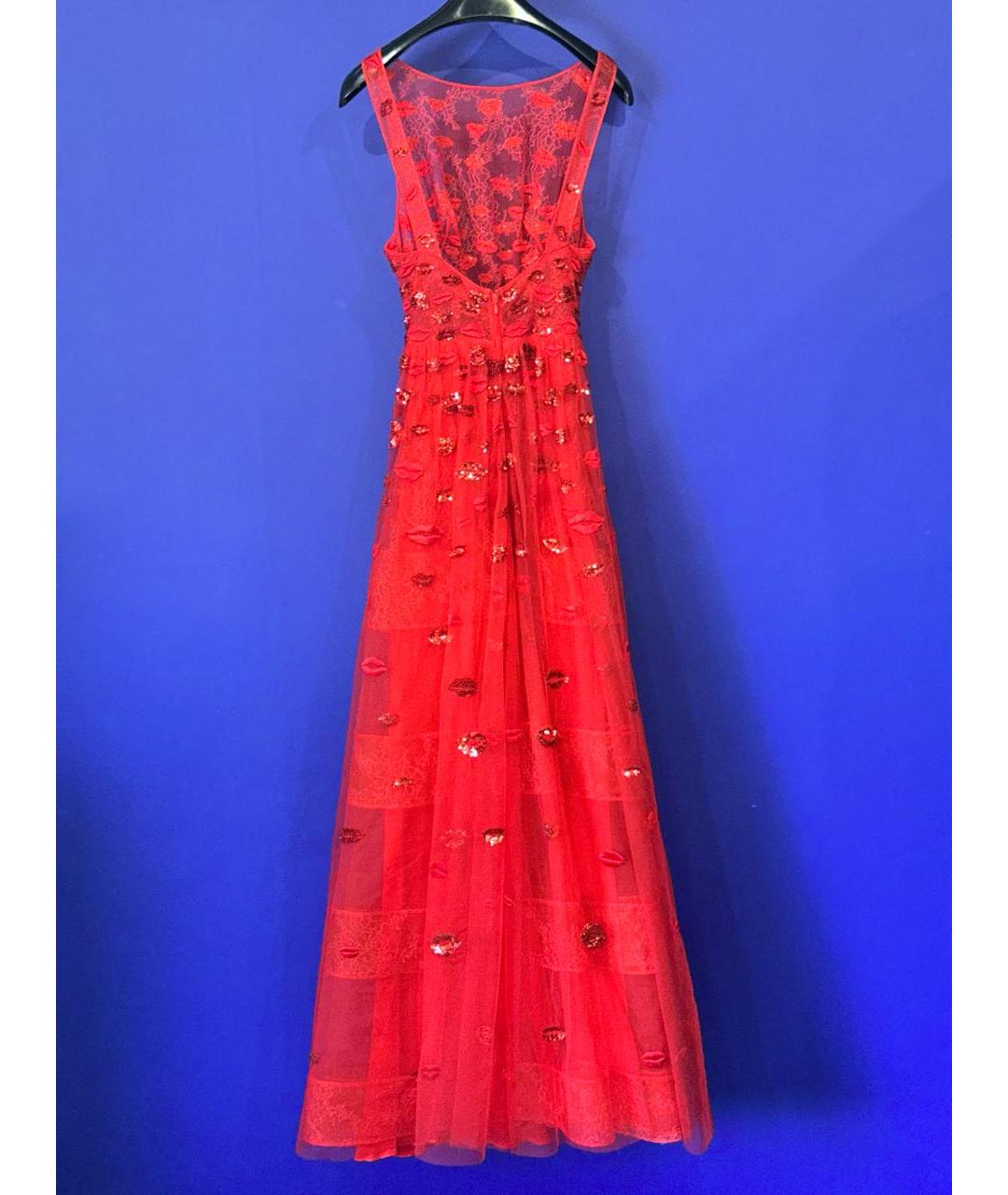 ZUHAIR MURAD Красное шелковое вечернее платье, фото 2