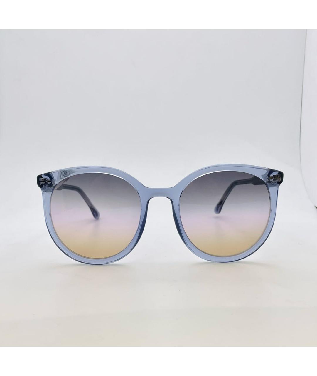 ISABEL MARANT Голубые пластиковые солнцезащитные очки, фото 2
