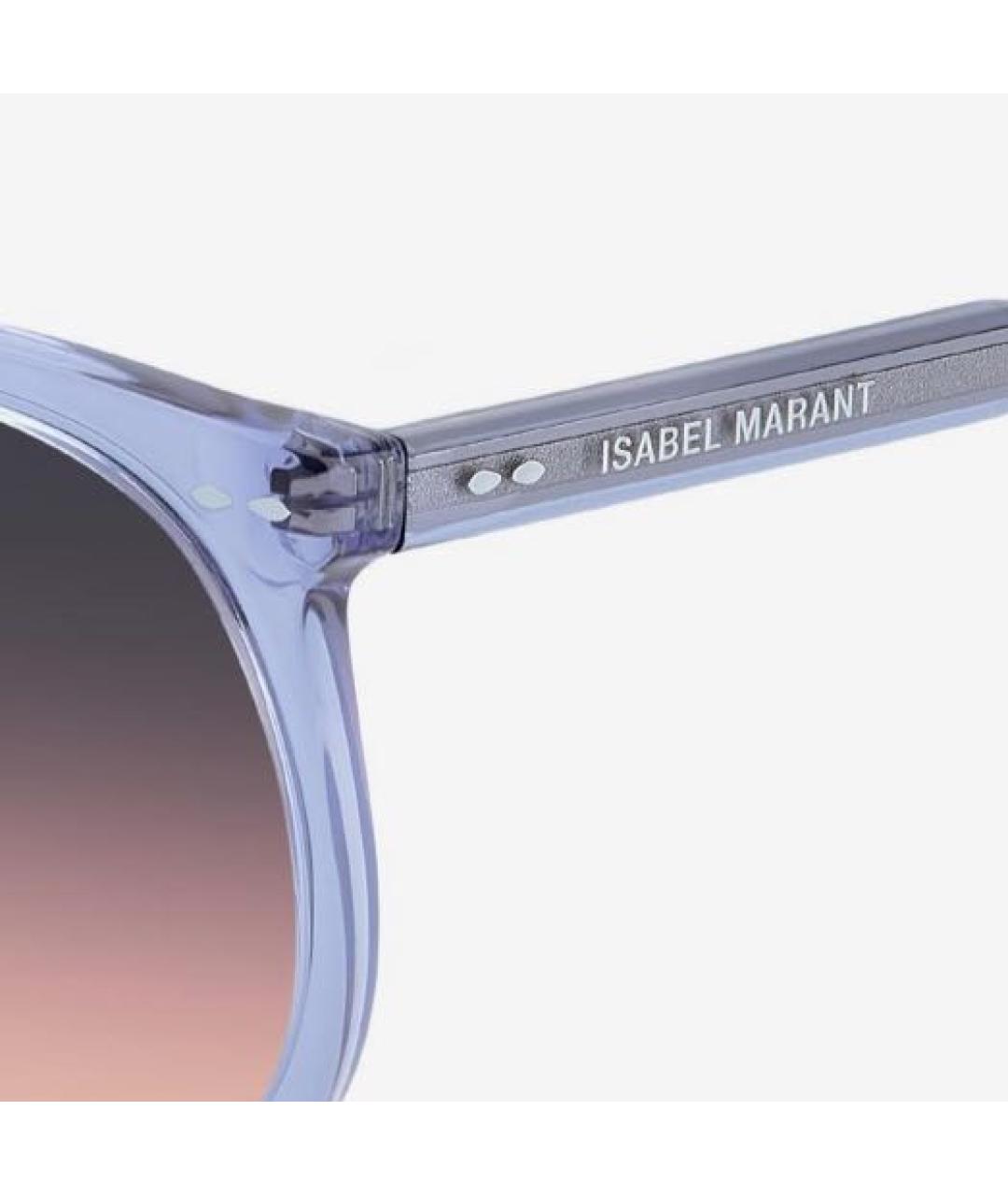 ISABEL MARANT Голубые пластиковые солнцезащитные очки, фото 7