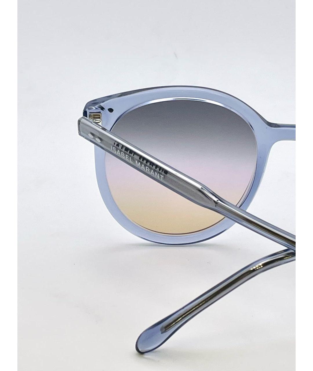 ISABEL MARANT Голубые пластиковые солнцезащитные очки, фото 6