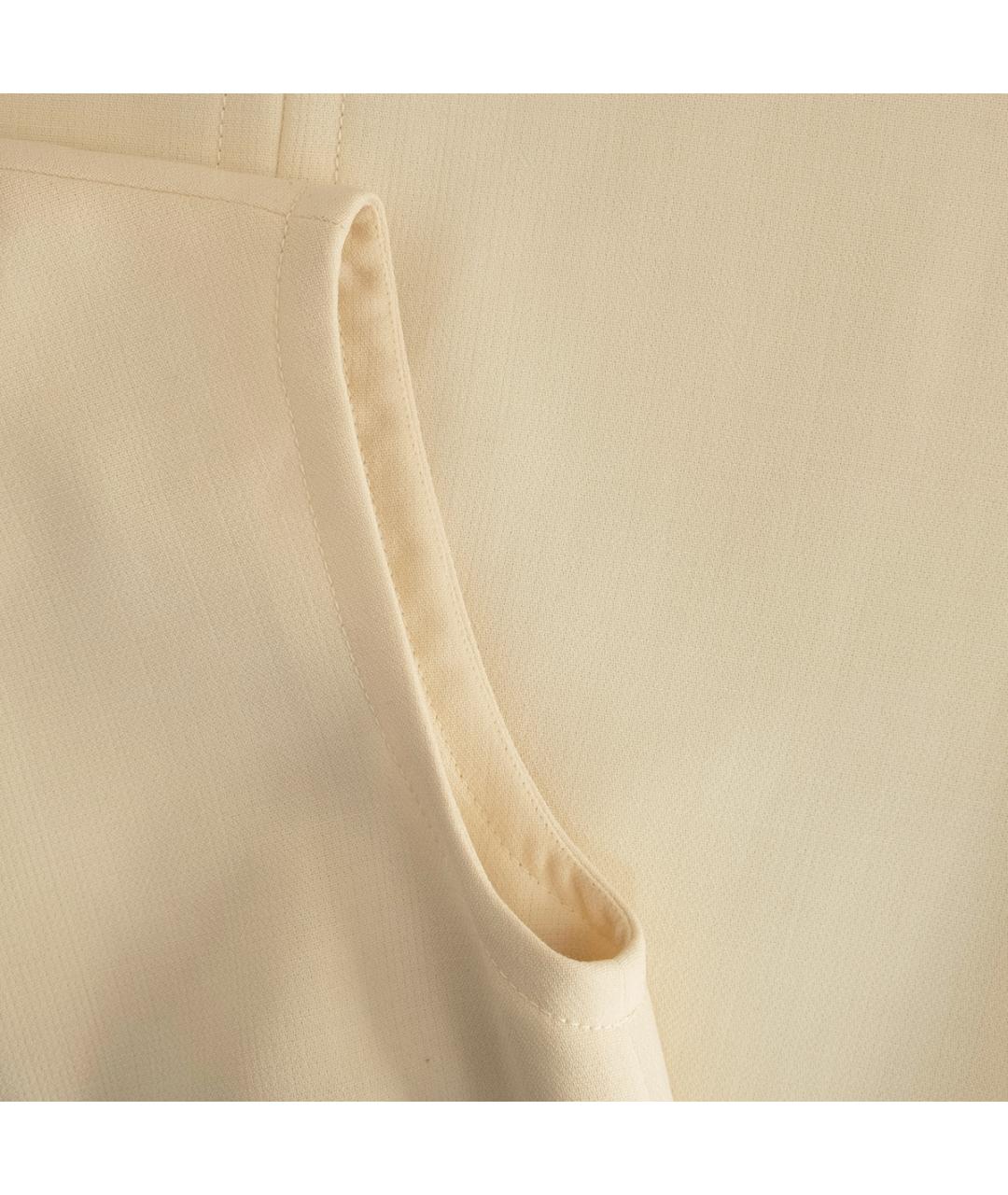 PRADA Белое шерстяное повседневное платье, фото 4