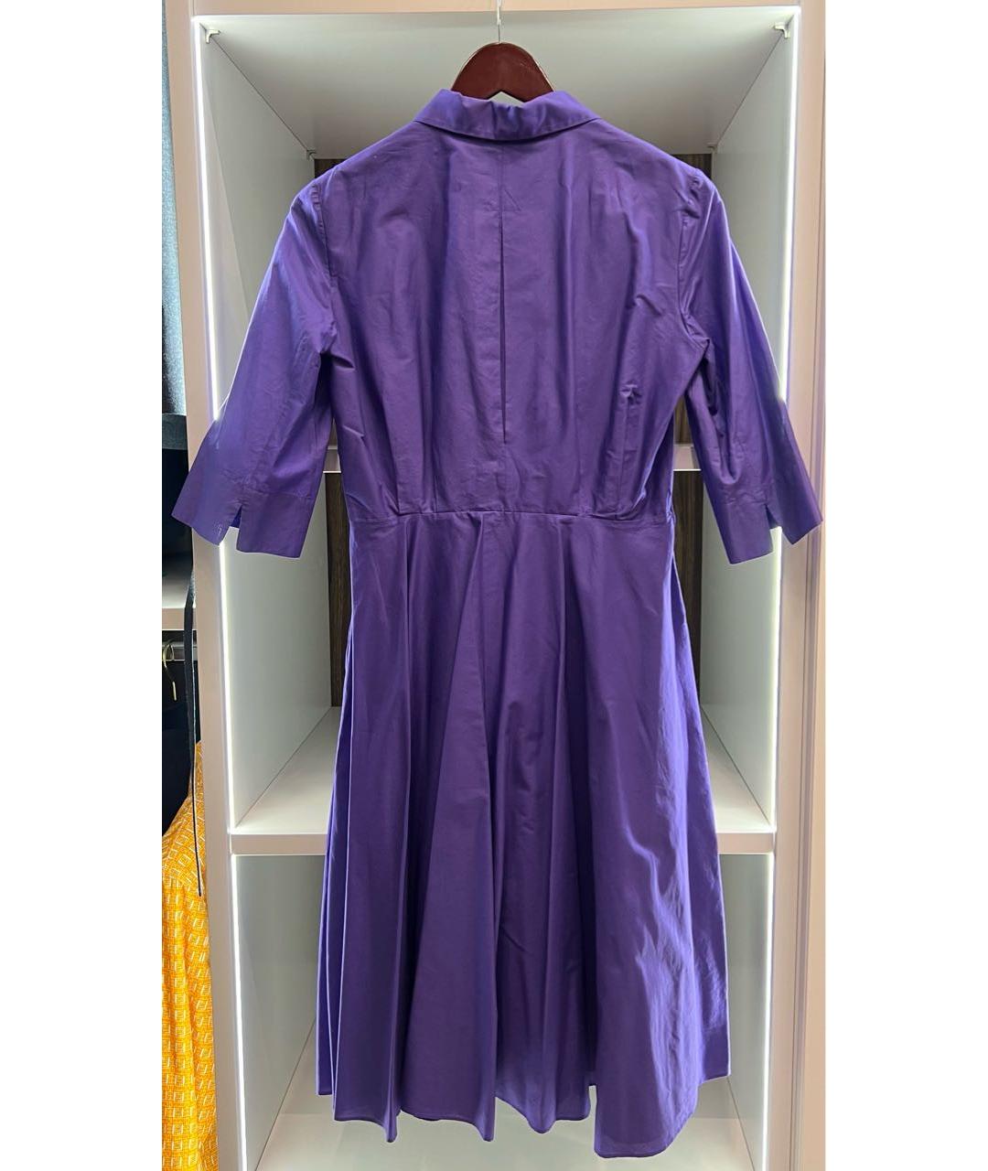 SALVATORE FERRAGAMO Фиолетовое повседневное платье, фото 2