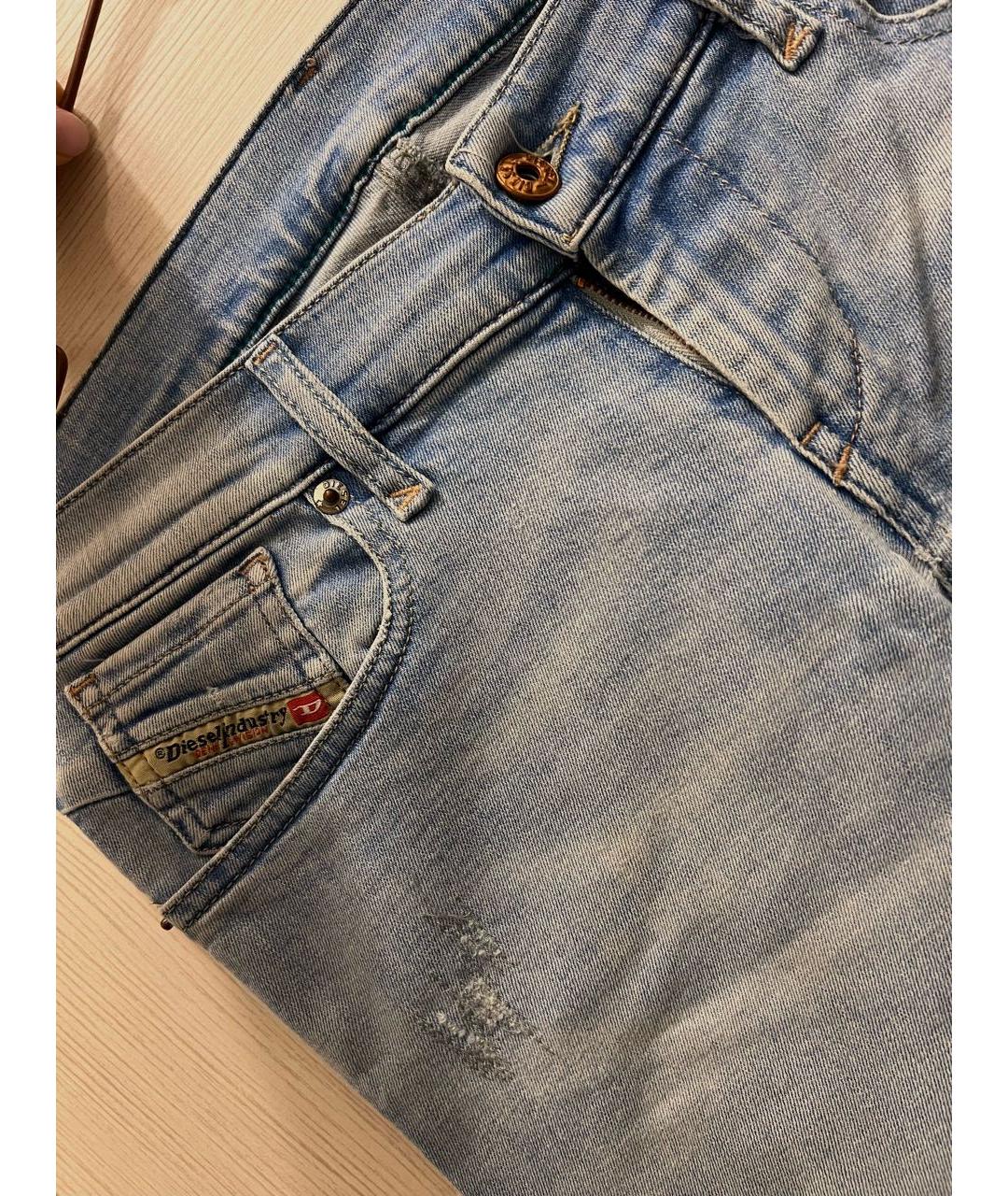 DIESEL Голубые джинсы слим, фото 4