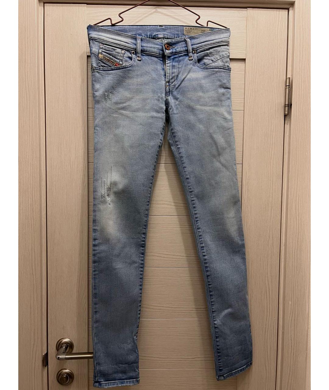 DIESEL Голубые джинсы слим, фото 7