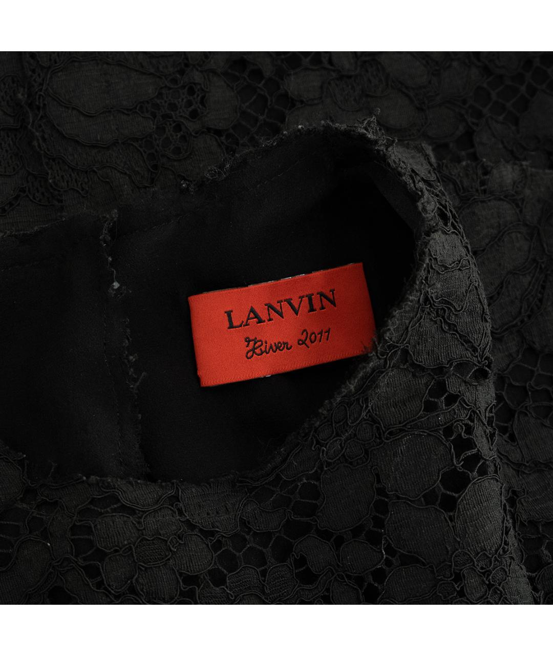 LANVIN Черная хлопковая блузы, фото 3