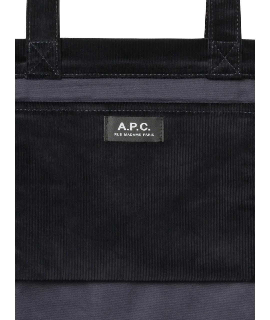 A.P.C. Синяя сумка тоут, фото 3