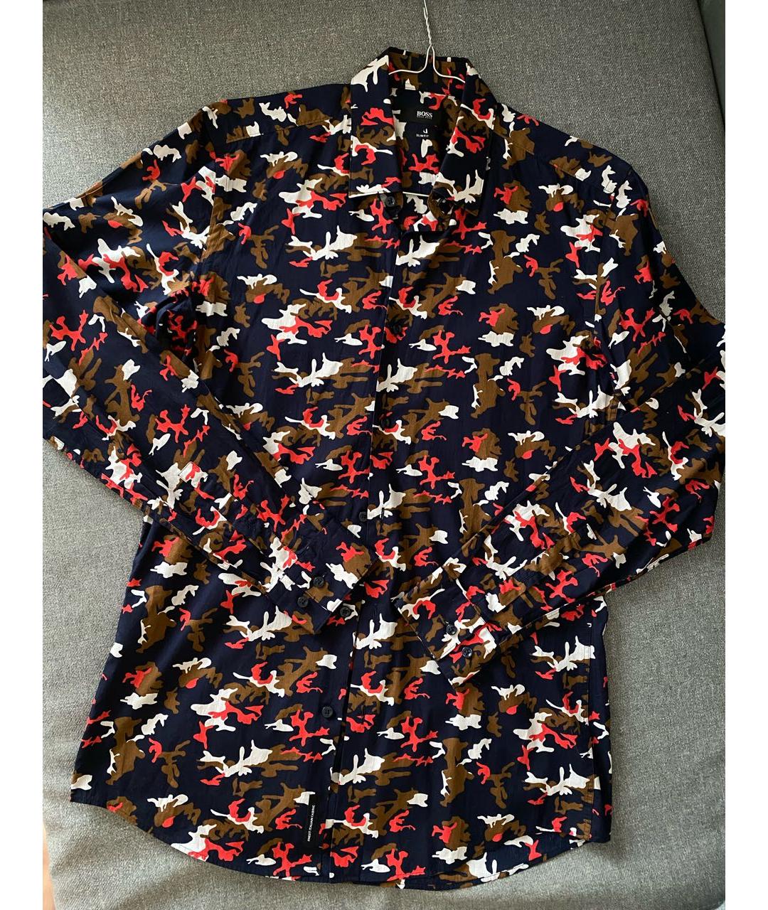 HUGO BOSS Мульти хлопковая кэжуал рубашка, фото 2
