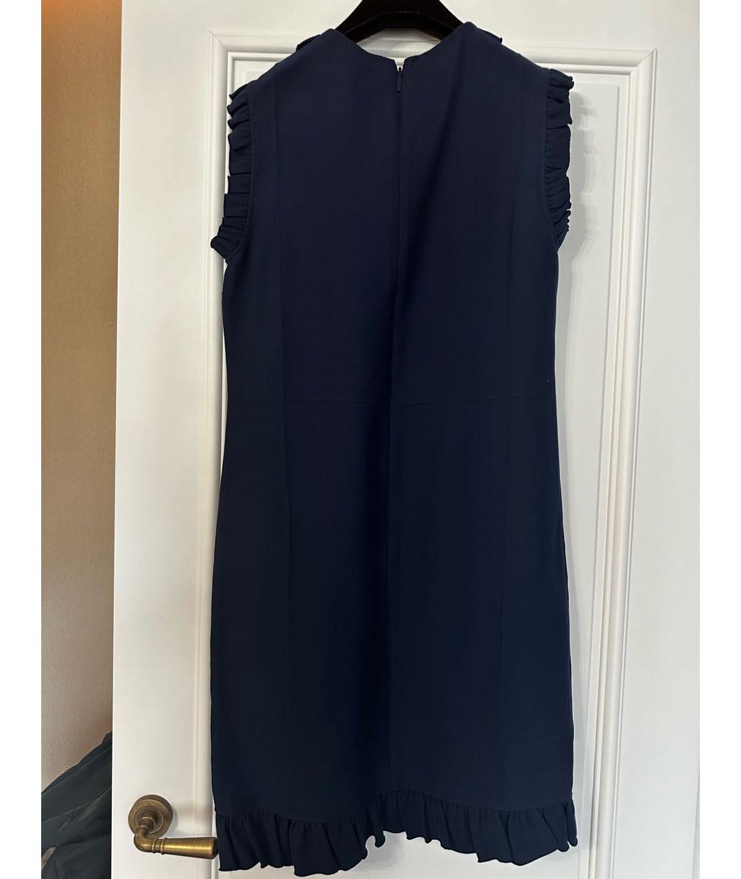 GUCCI Темно-синее ацетатное повседневное платье, фото 2