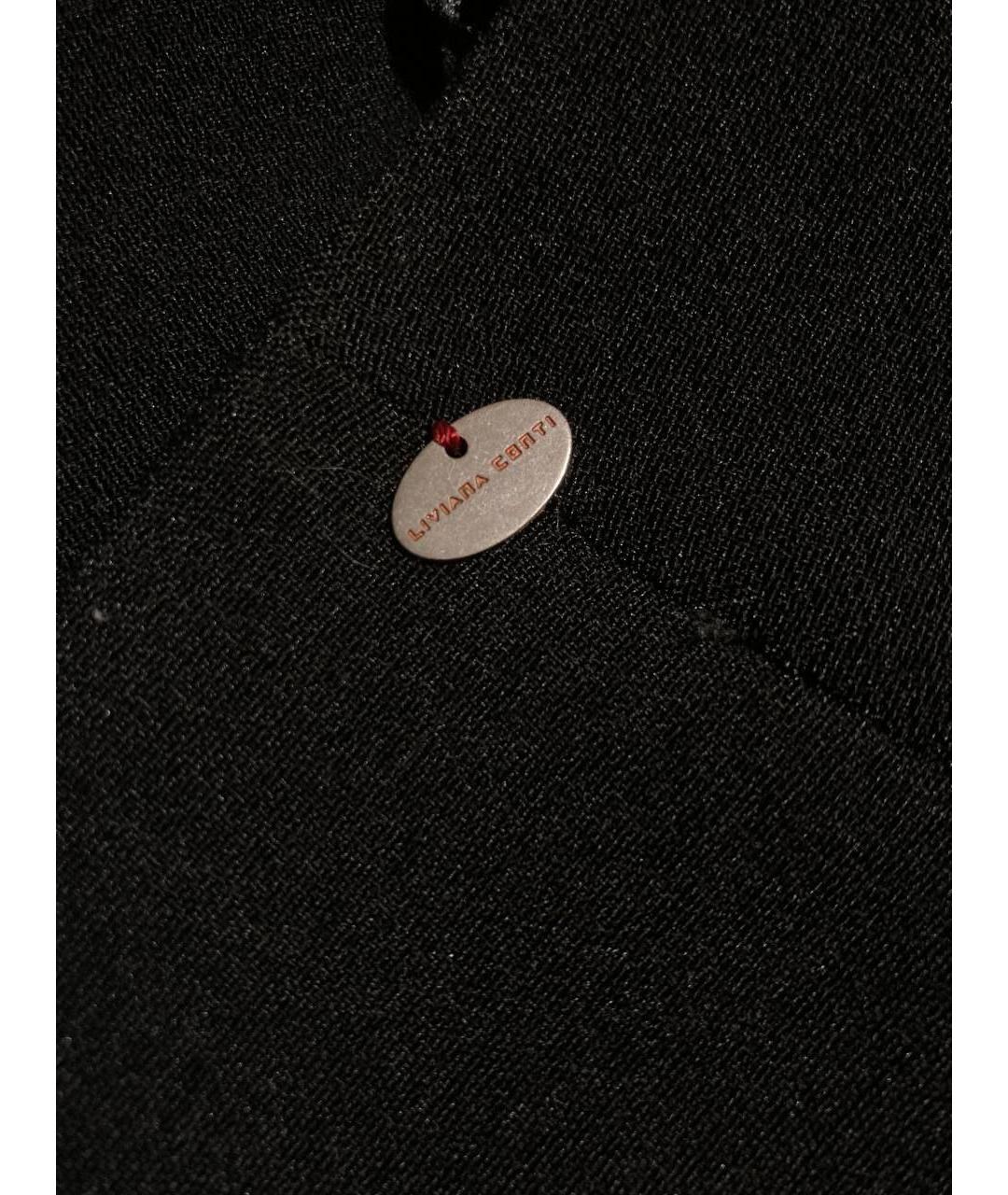LIVIANA CONTI Черная полиэстеровая юбка миди, фото 7