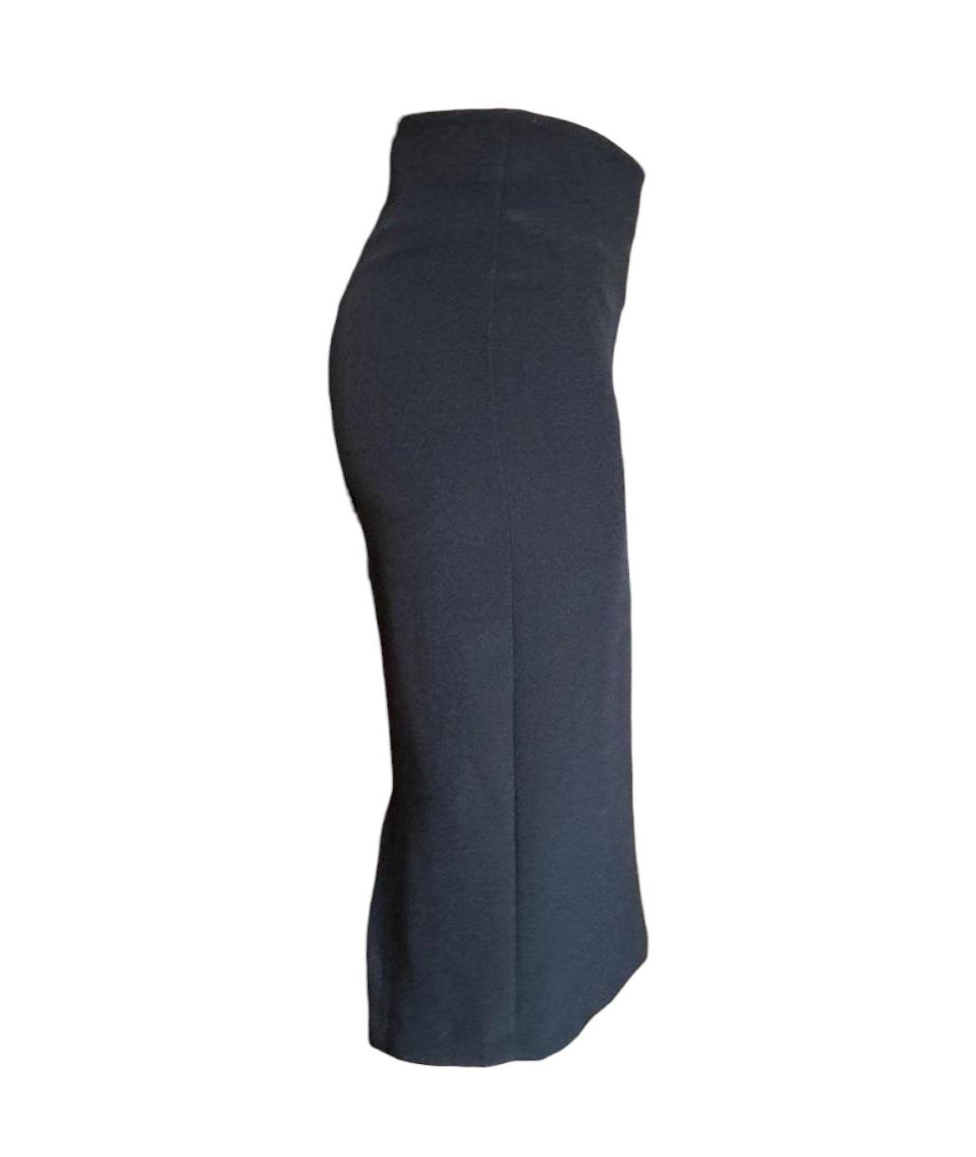 LIVIANA CONTI Черная полиэстеровая юбка миди, фото 3