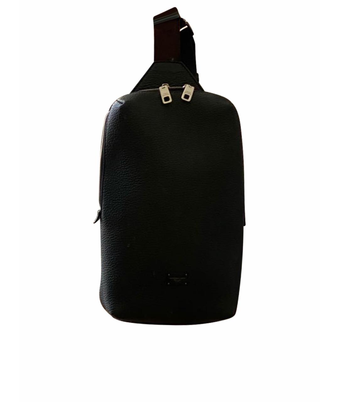 DOLCE&GABBANA Черный кожаный рюкзак, фото 1