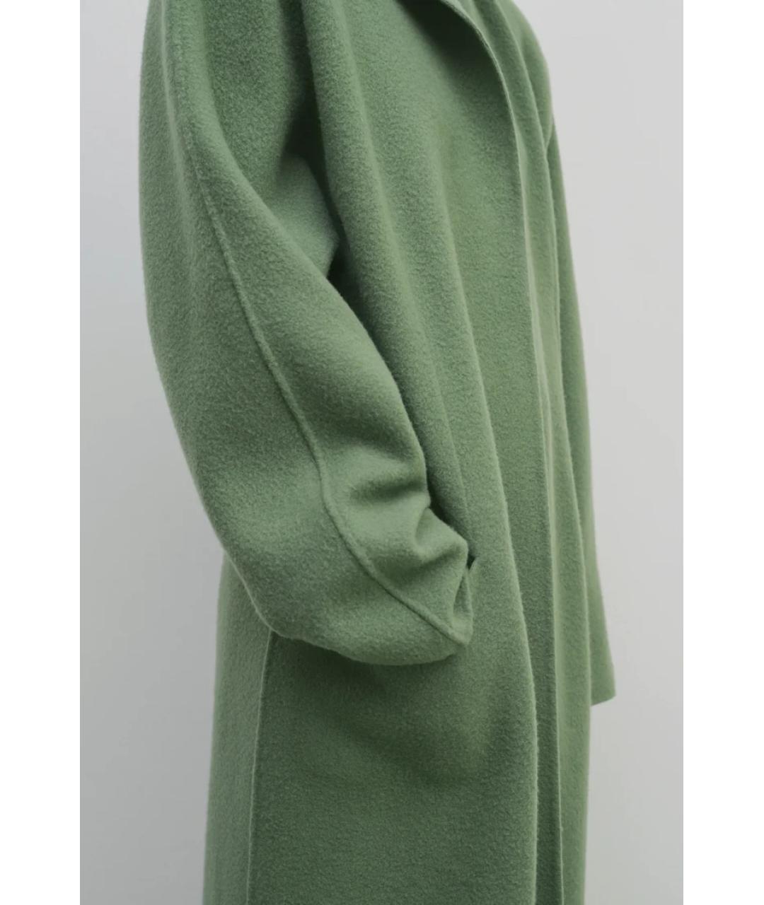 THE ROW Зеленые кашемировое пальто, фото 5