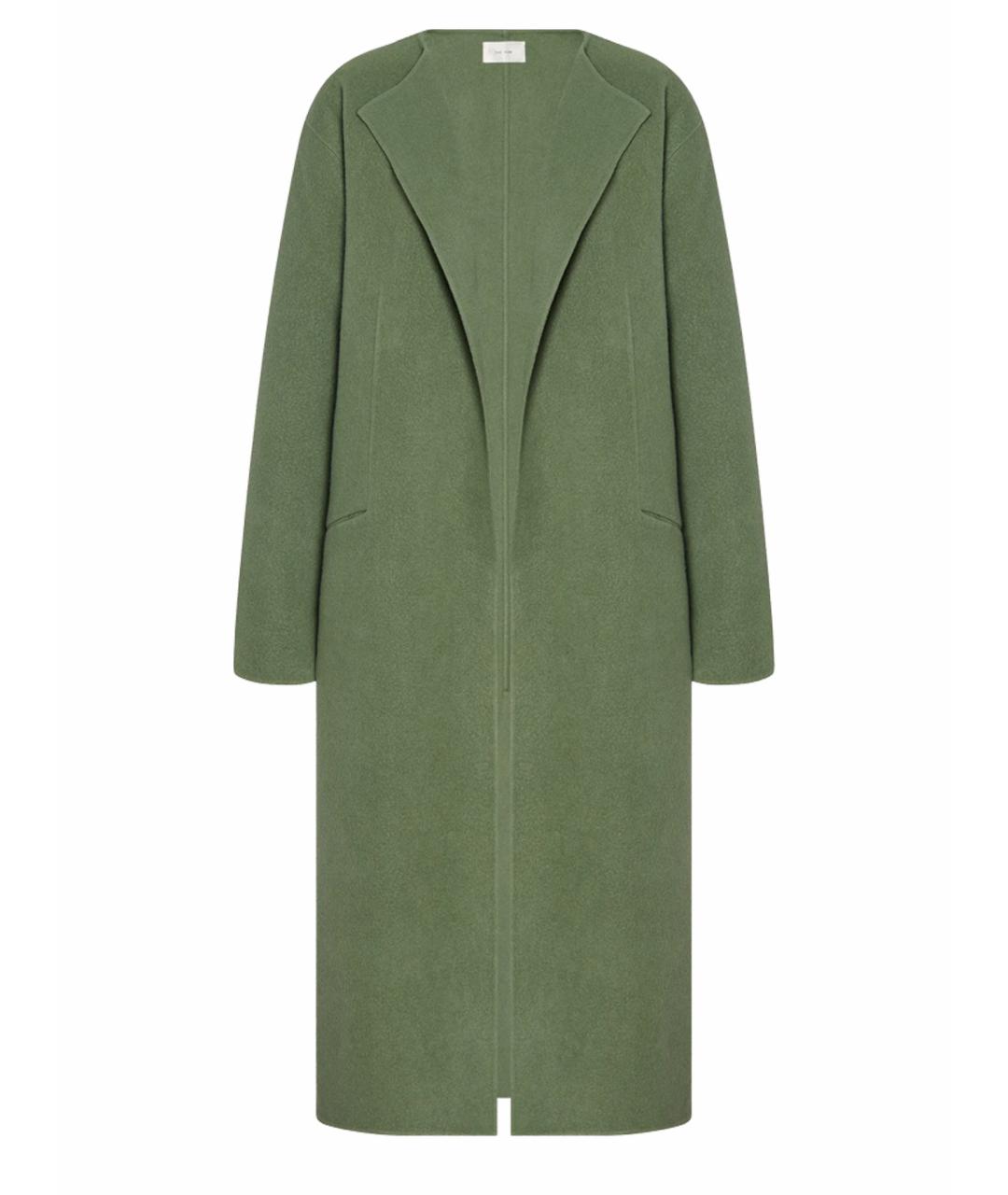 THE ROW Зеленые кашемировое пальто, фото 1