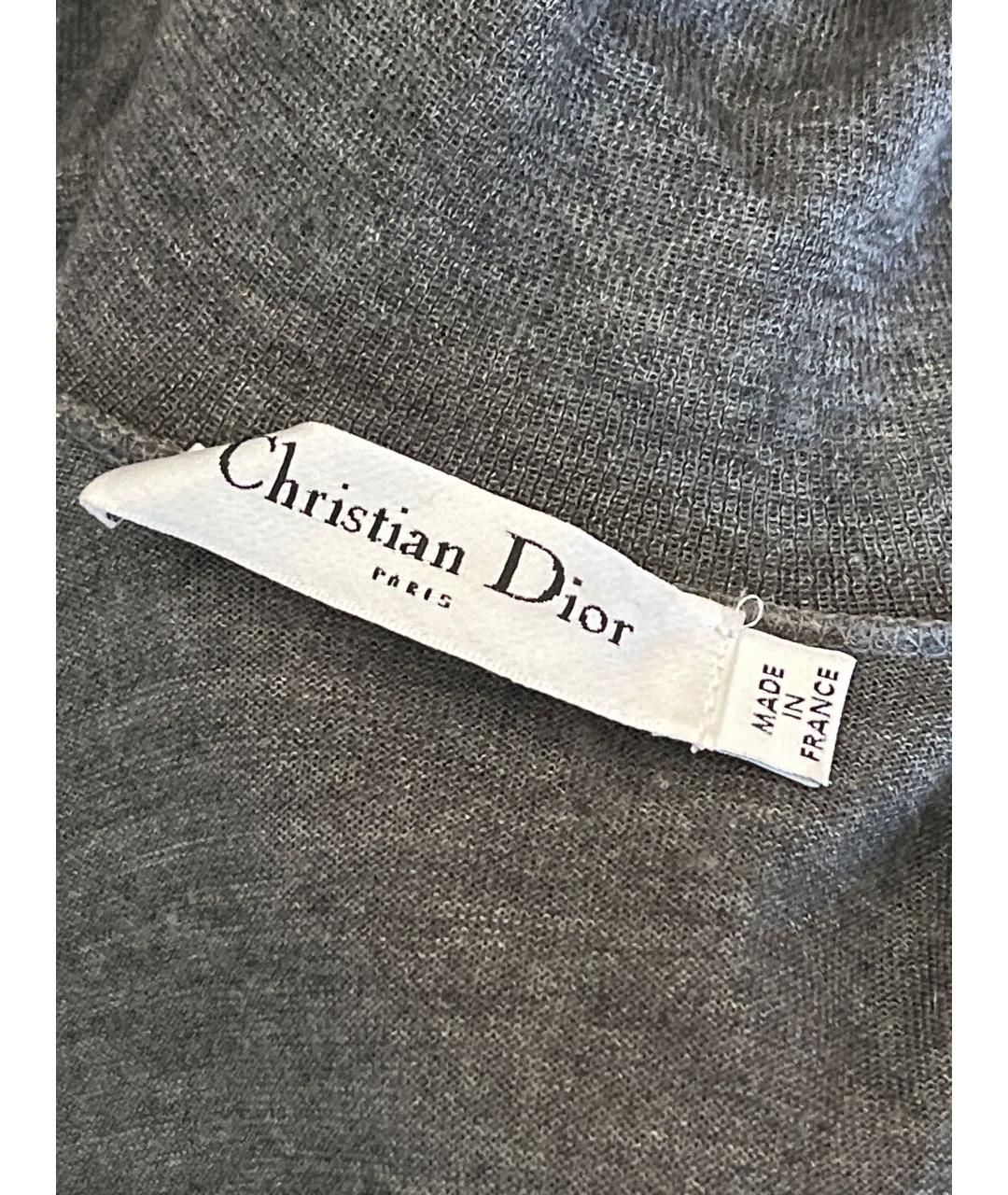 CHRISTIAN DIOR Серый джемпер / свитер, фото 3