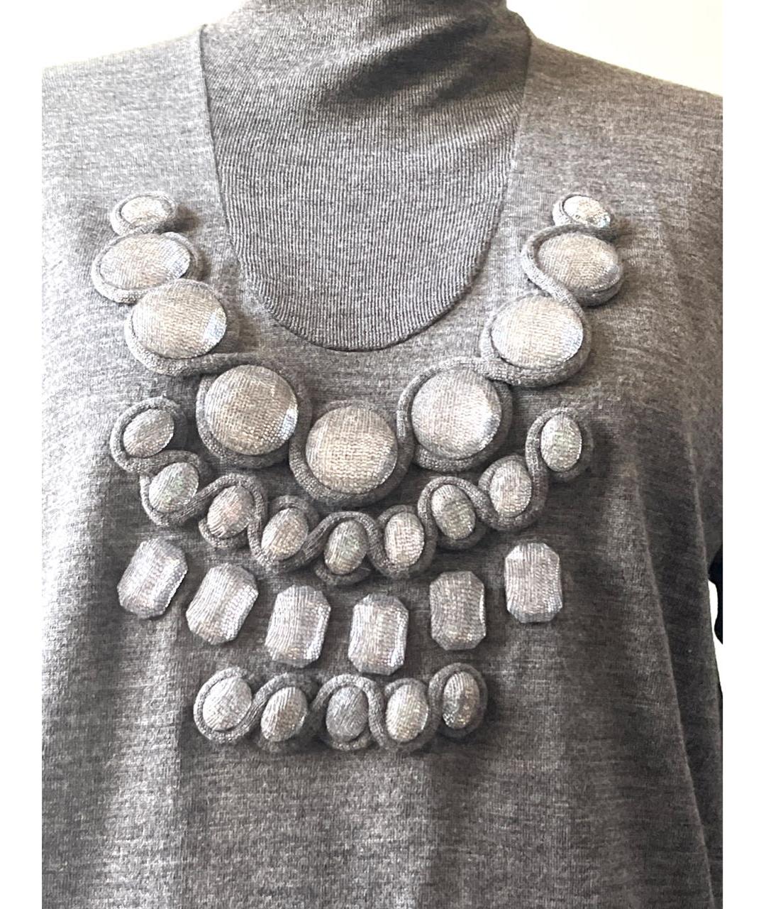 CHRISTIAN DIOR Серый джемпер / свитер, фото 2