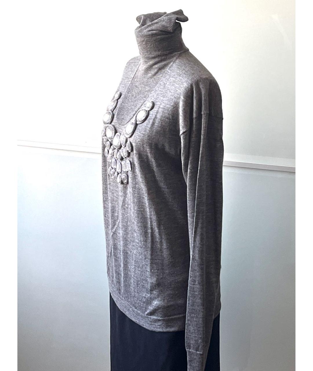 CHRISTIAN DIOR Серый джемпер / свитер, фото 5
