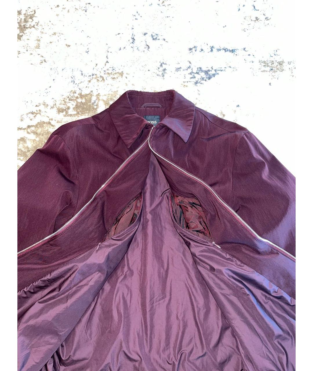HUGO BOSS Бордовая полиамидовая куртка, фото 4
