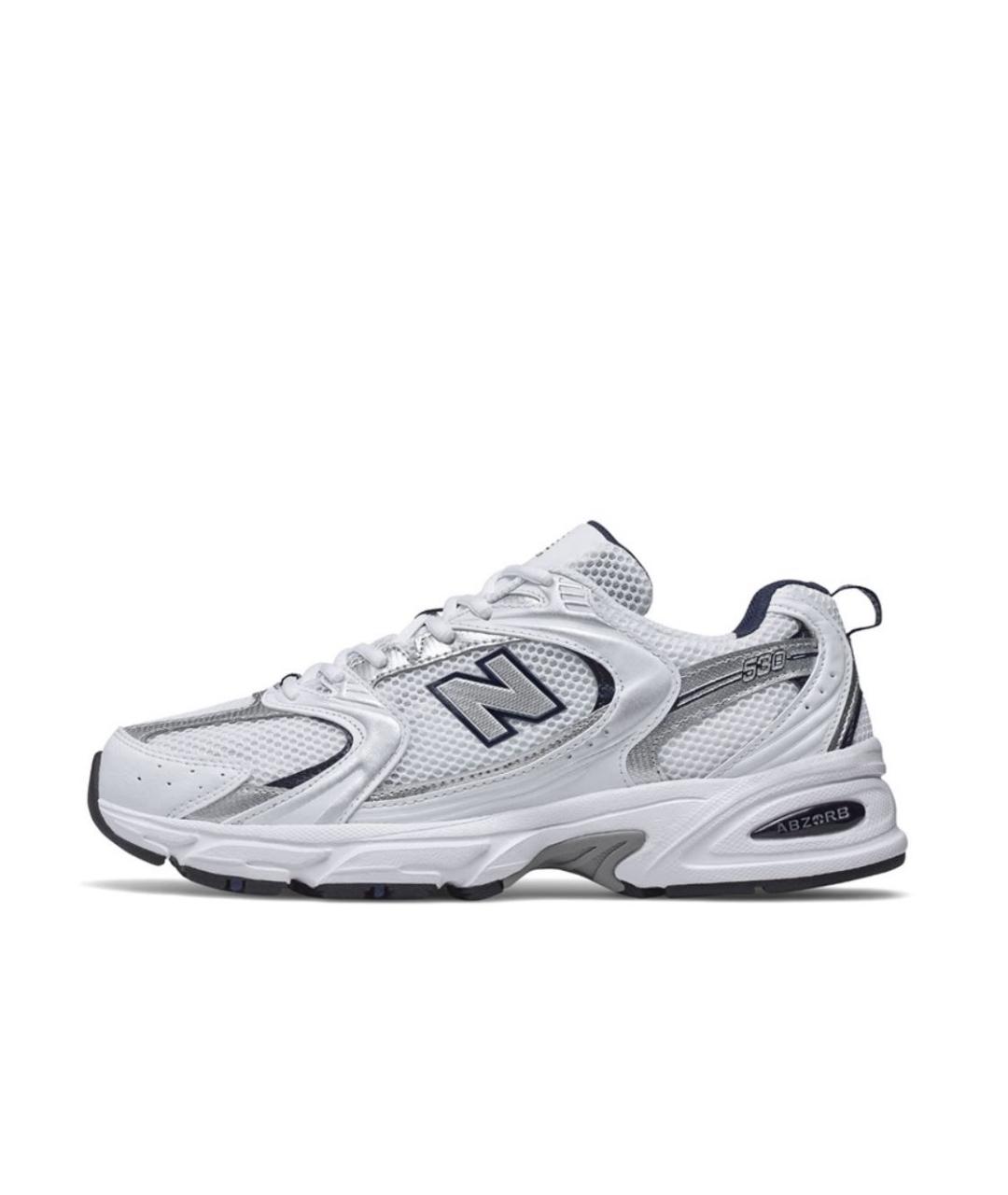 NEW BALANCE Темно-синие текстильные кроссовки, фото 2