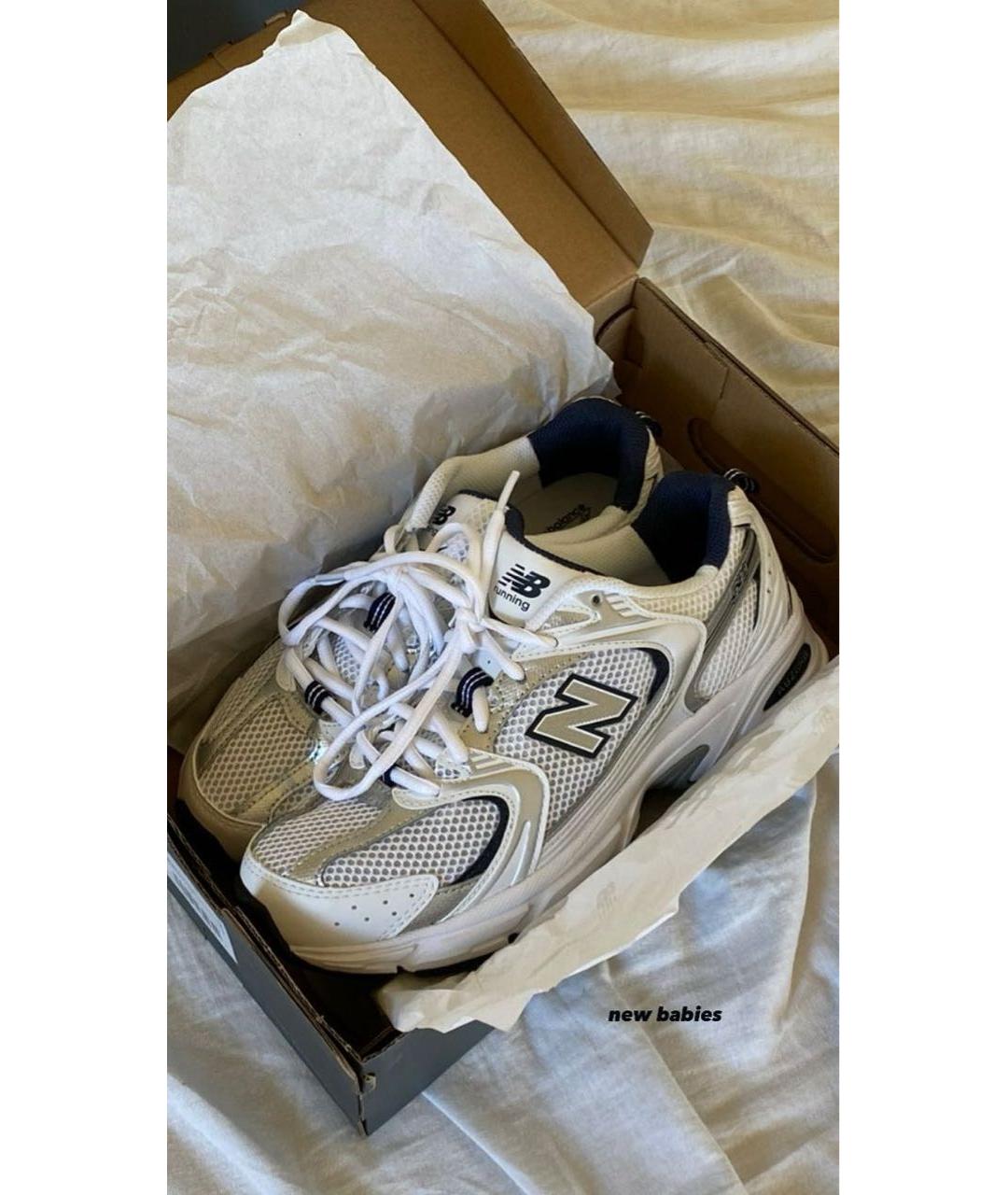 NEW BALANCE Темно-синие текстильные кроссовки, фото 6
