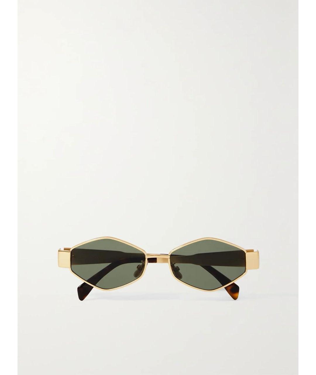 CELINE PRE-OWNED Золотые солнцезащитные очки, фото 5